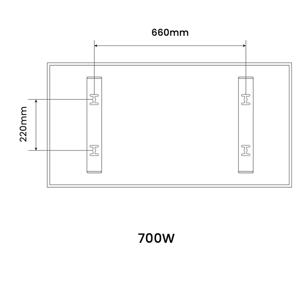 Mirrorstone Classic 700W Infrared Heating Panel Image 9