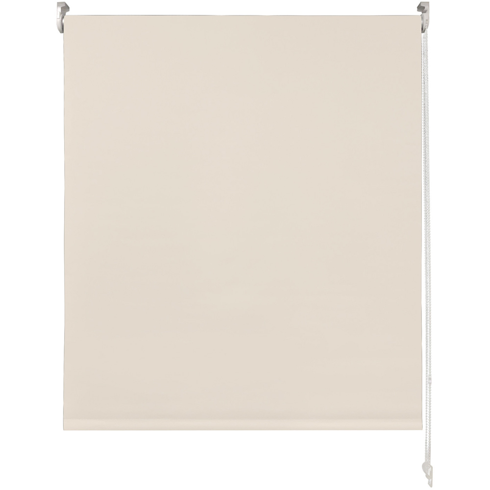 Plain Blackout Roller Blinds Ivory 120cm Image 3