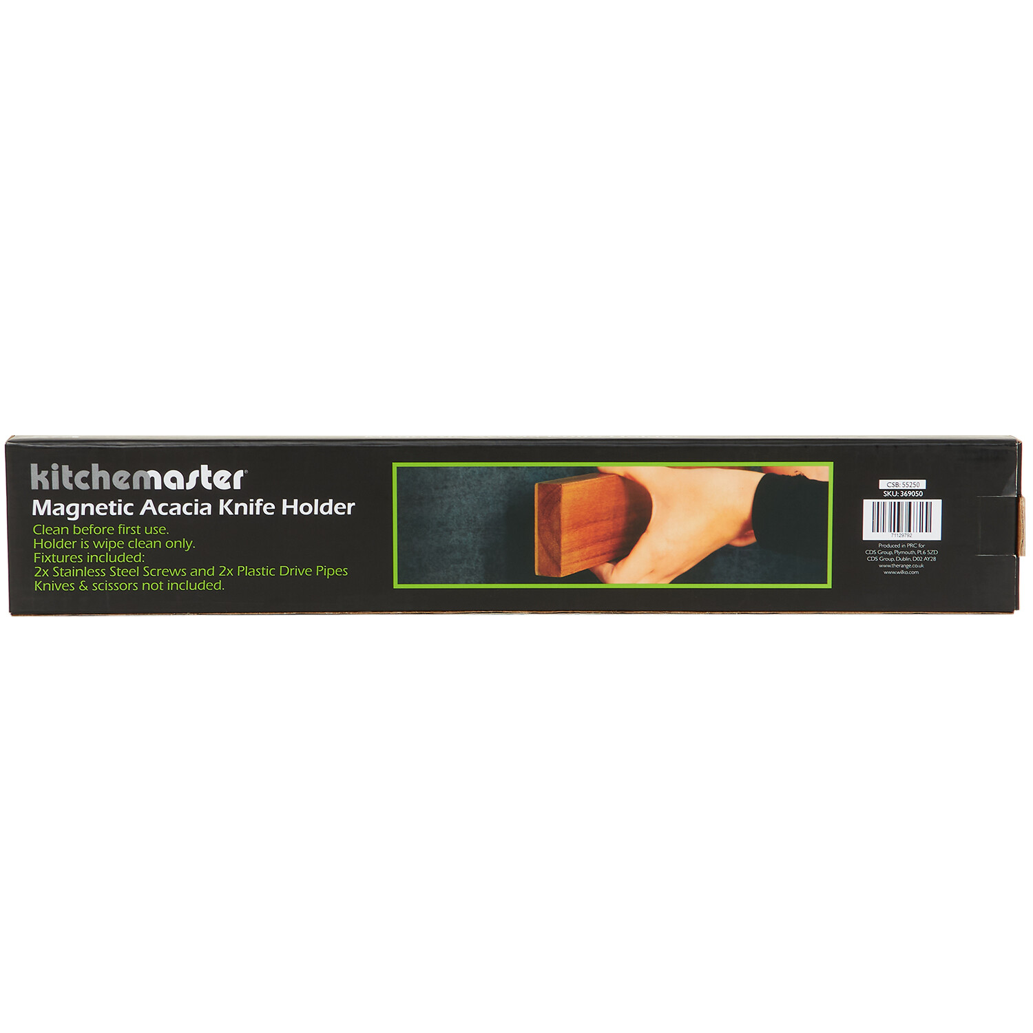 Magnetic Acacia Knife Holder - Brown Image 3