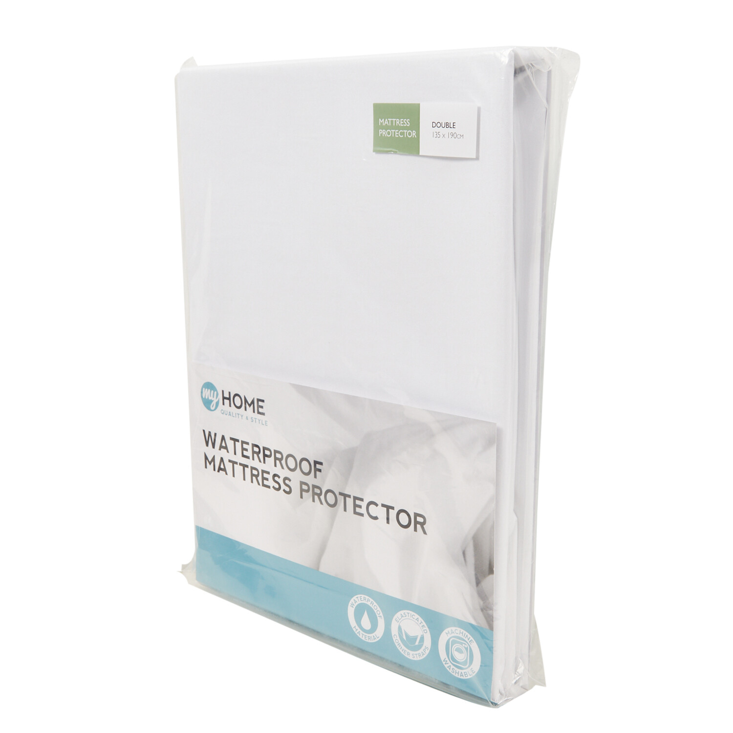 My Home Waterproof Mattress Protector - White / Double Image 2
