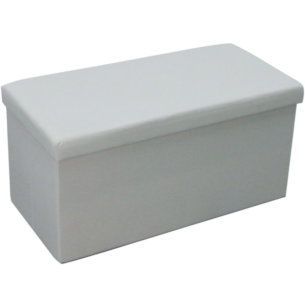 Cream Seville Linen Storage Trunk Image 2