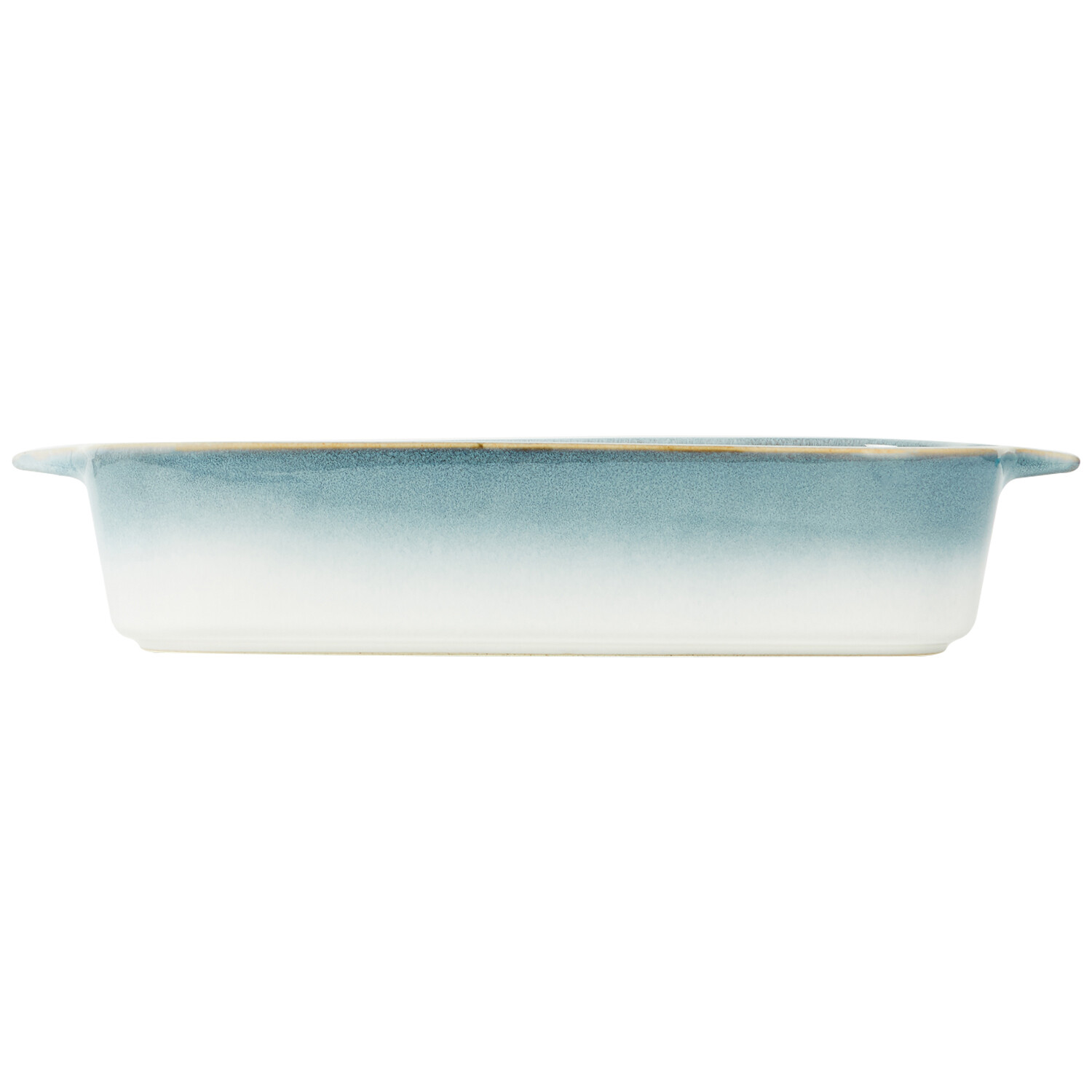 Santorini Reactive Glaze Roaster - Blue and White / Large Image 2