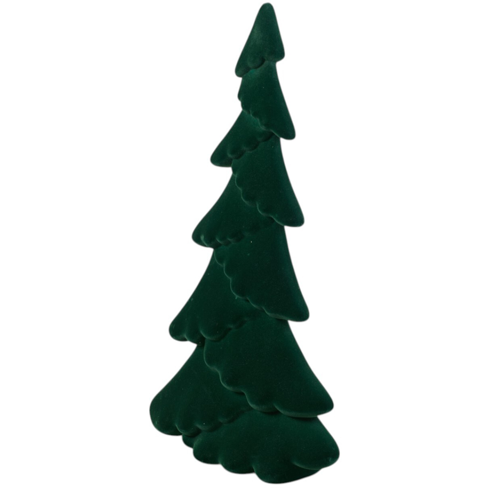 Green Flocked Christmas Tree - Green Image 2