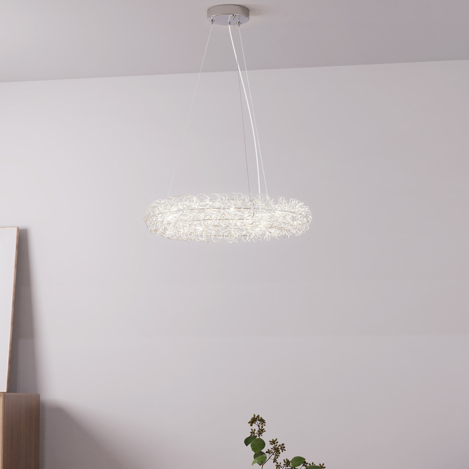 Alice LED Ceiling Fitting Silver Image 2