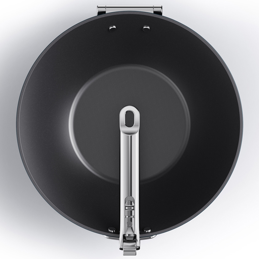 Joseph Joseph Space Blue Ceramic Folding Handle Non-Stick Wok 32cm Image 6