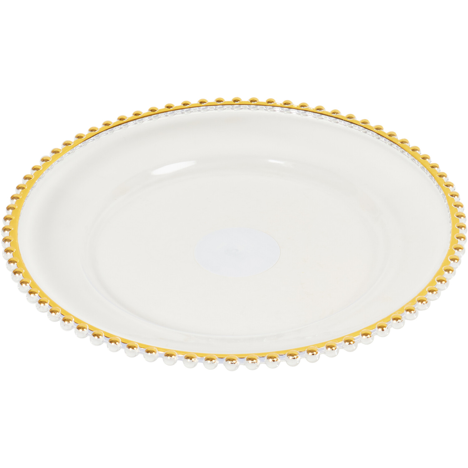 13" Charger Plate with Metallic Rim - Gold Image 2