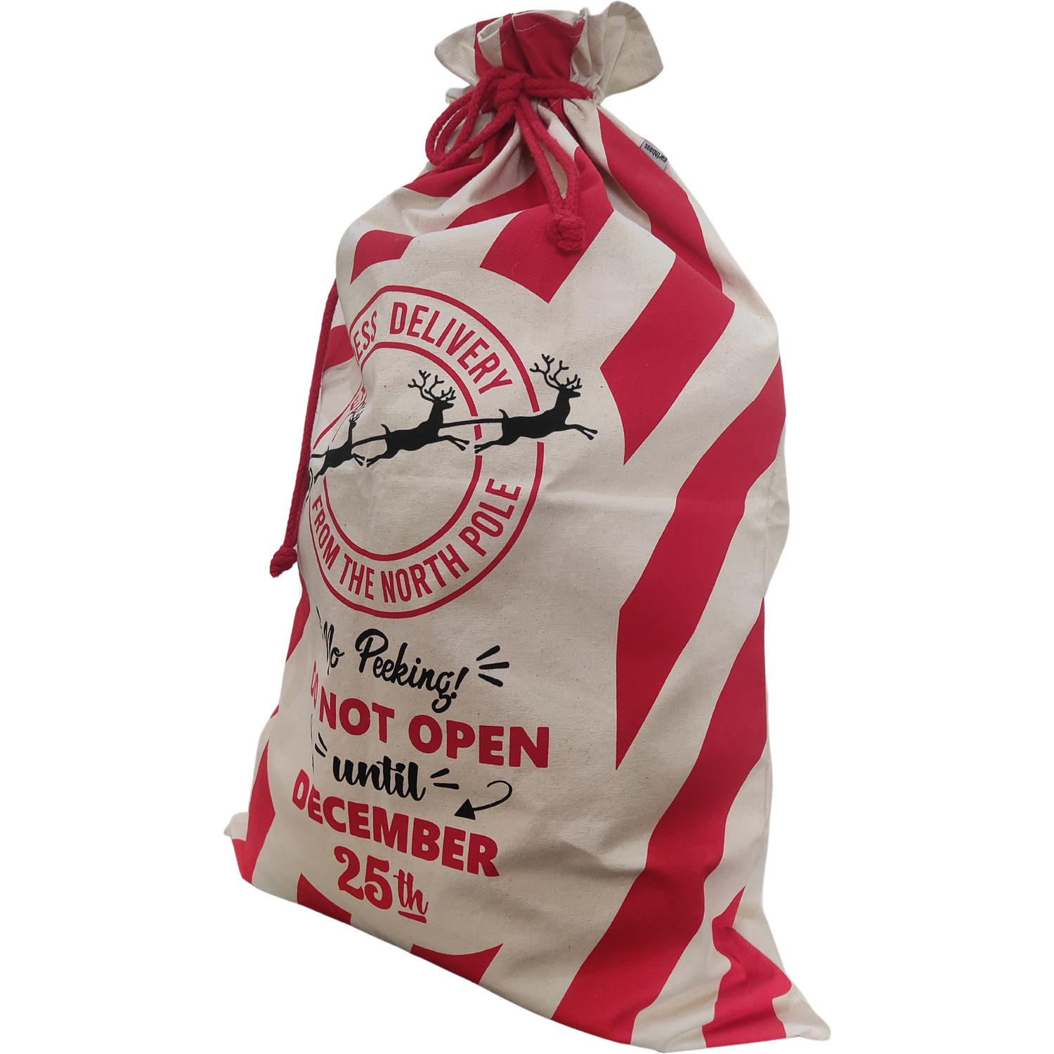 North Pole Present Sack Red Image 2
