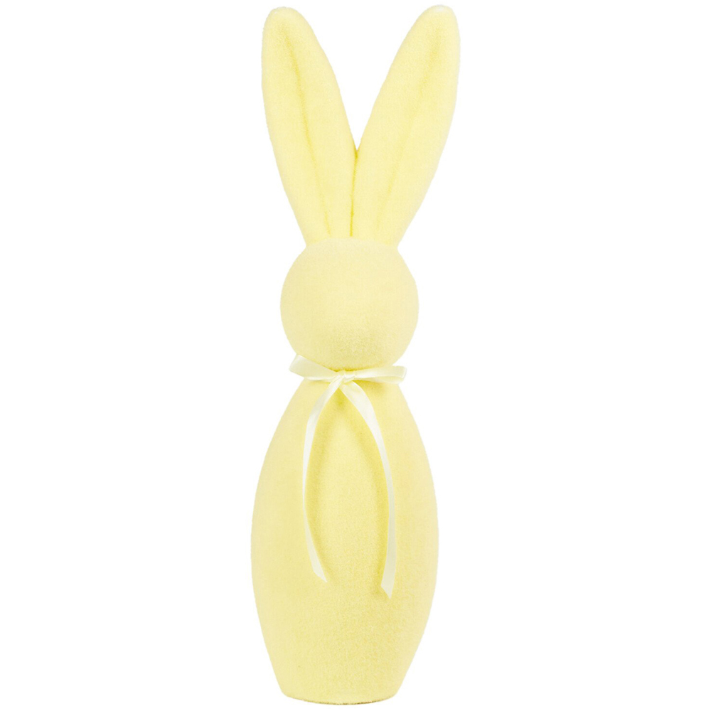 Flocked Bunny Ornament Image 2
