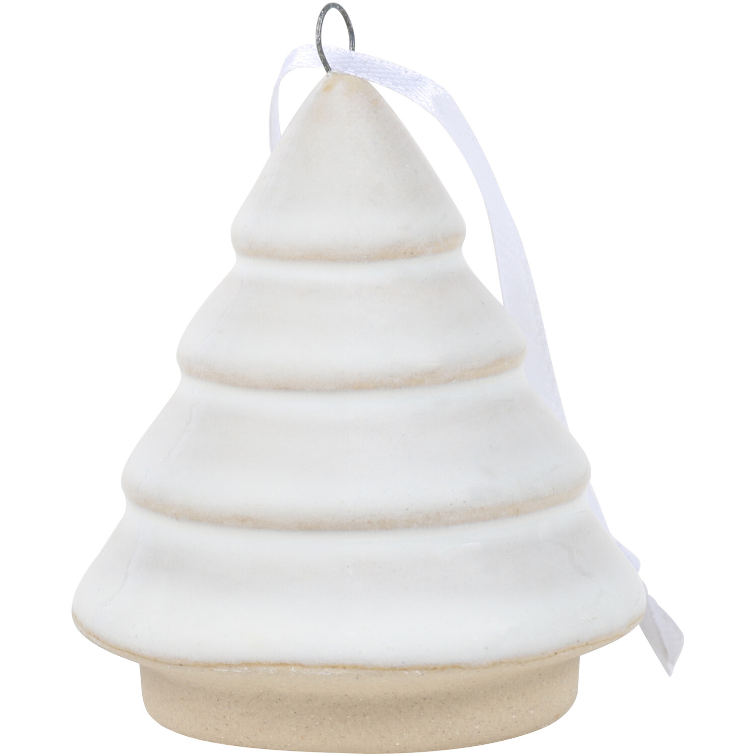 Pack of 4 Ceramic Christmas Trees - White Image 3