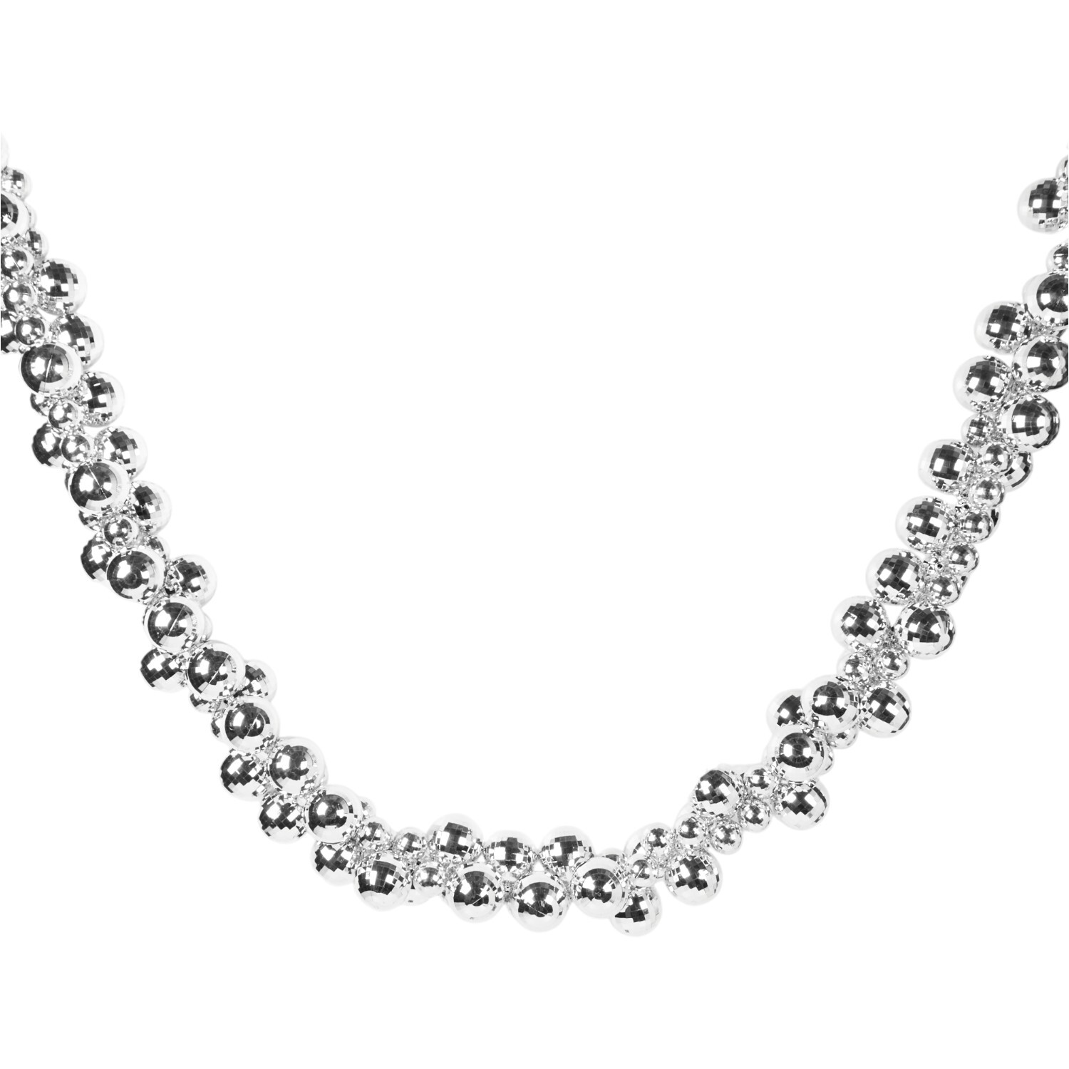 Disco Bauble Garland Silver Image 2