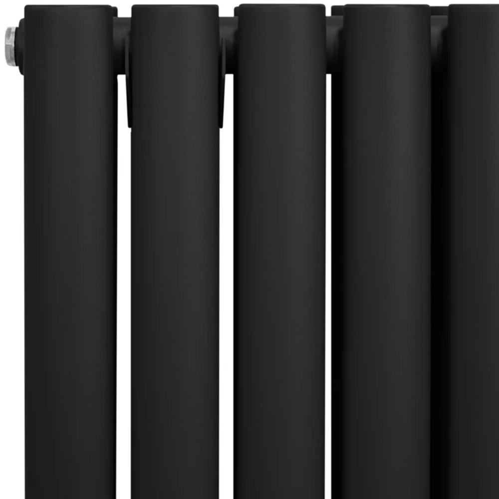 Monster Shop 3211BTU Black Oval Column Radiator and Valves 1800 x 240mm Image 4