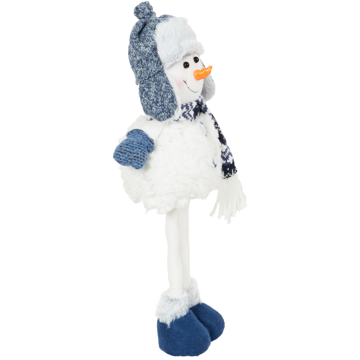 Navy Standing Snowman  - Blue Image 6