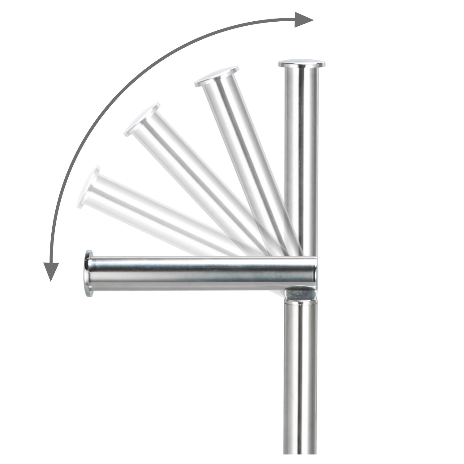 Kensington Silver Rotating Toilet Roll Holder Image 3