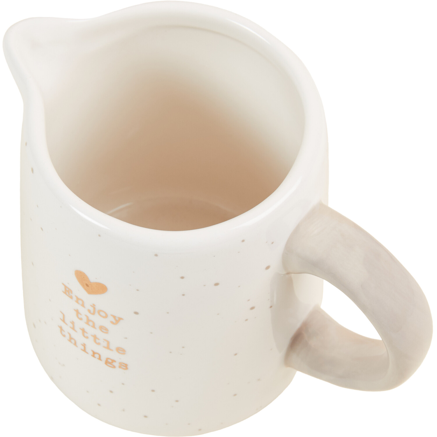 Gold Heart Milk Jug With Gold Foil Image 3