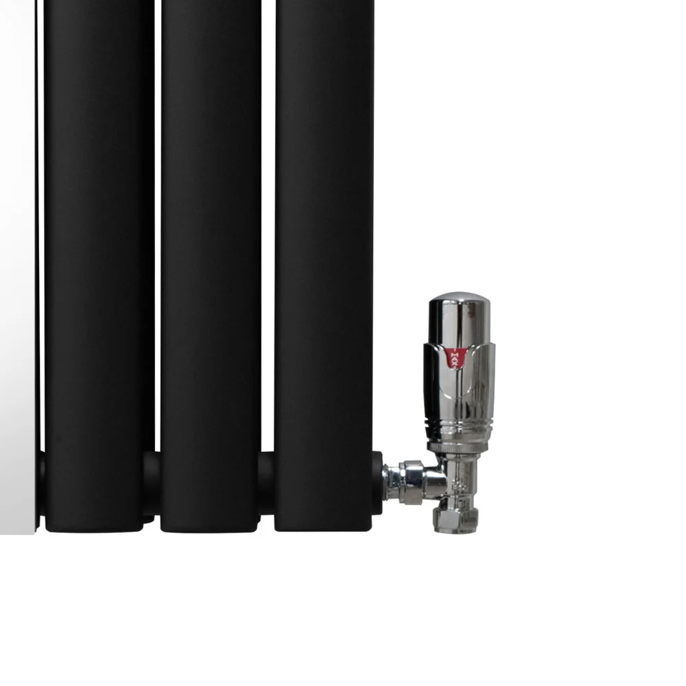 Monster Shop 5009 BTU Black Oval Mirror Radiator and Valves 1800 x 500mm Image 5