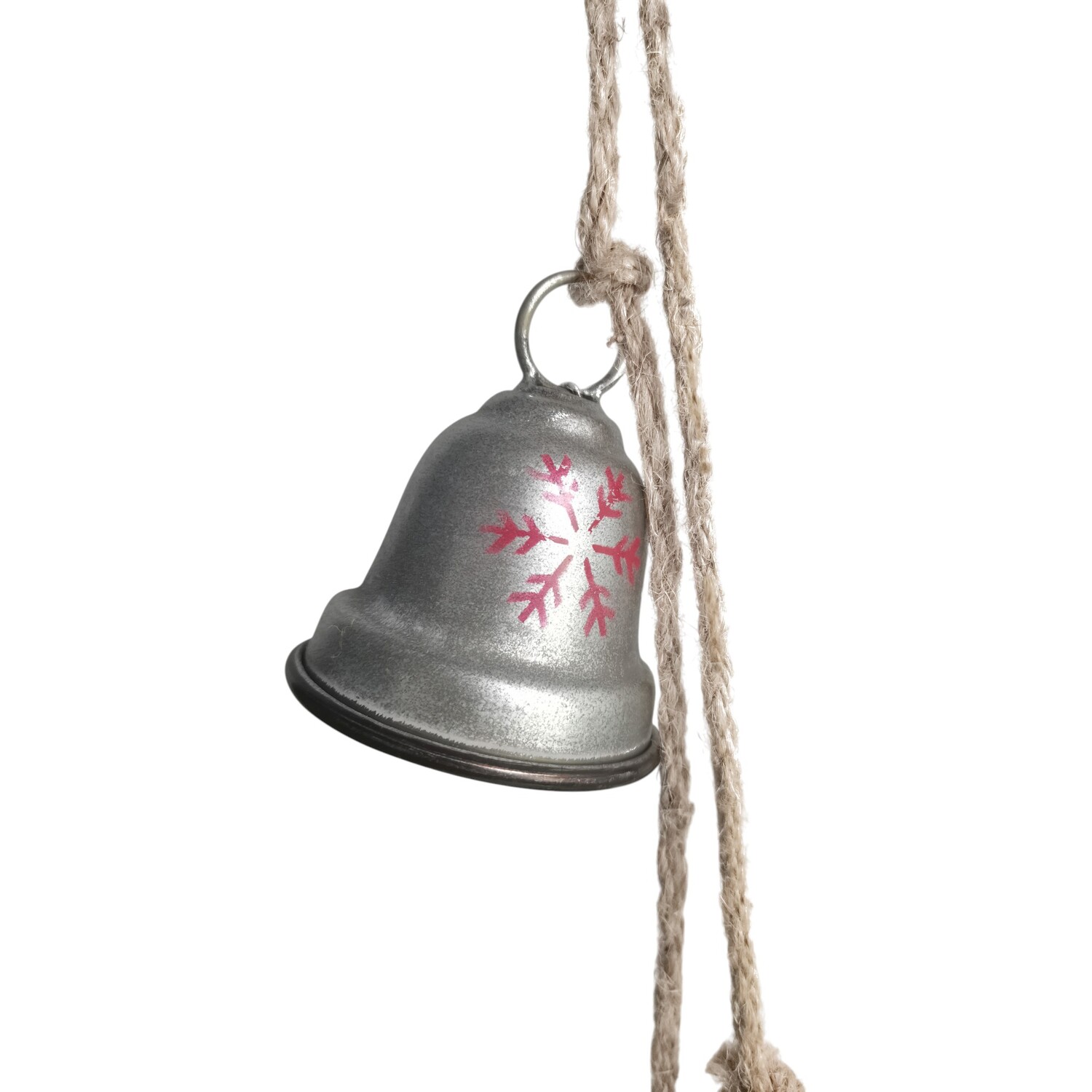 Pack of 3 Silver Hanging Bells Silver Image 2