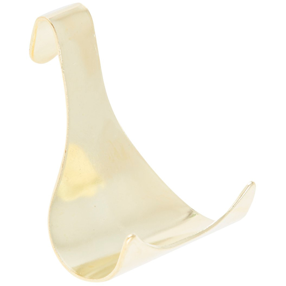 Hiatt Brassed Steel Moulding Picture Hanging Hook 4 Pack Image 2