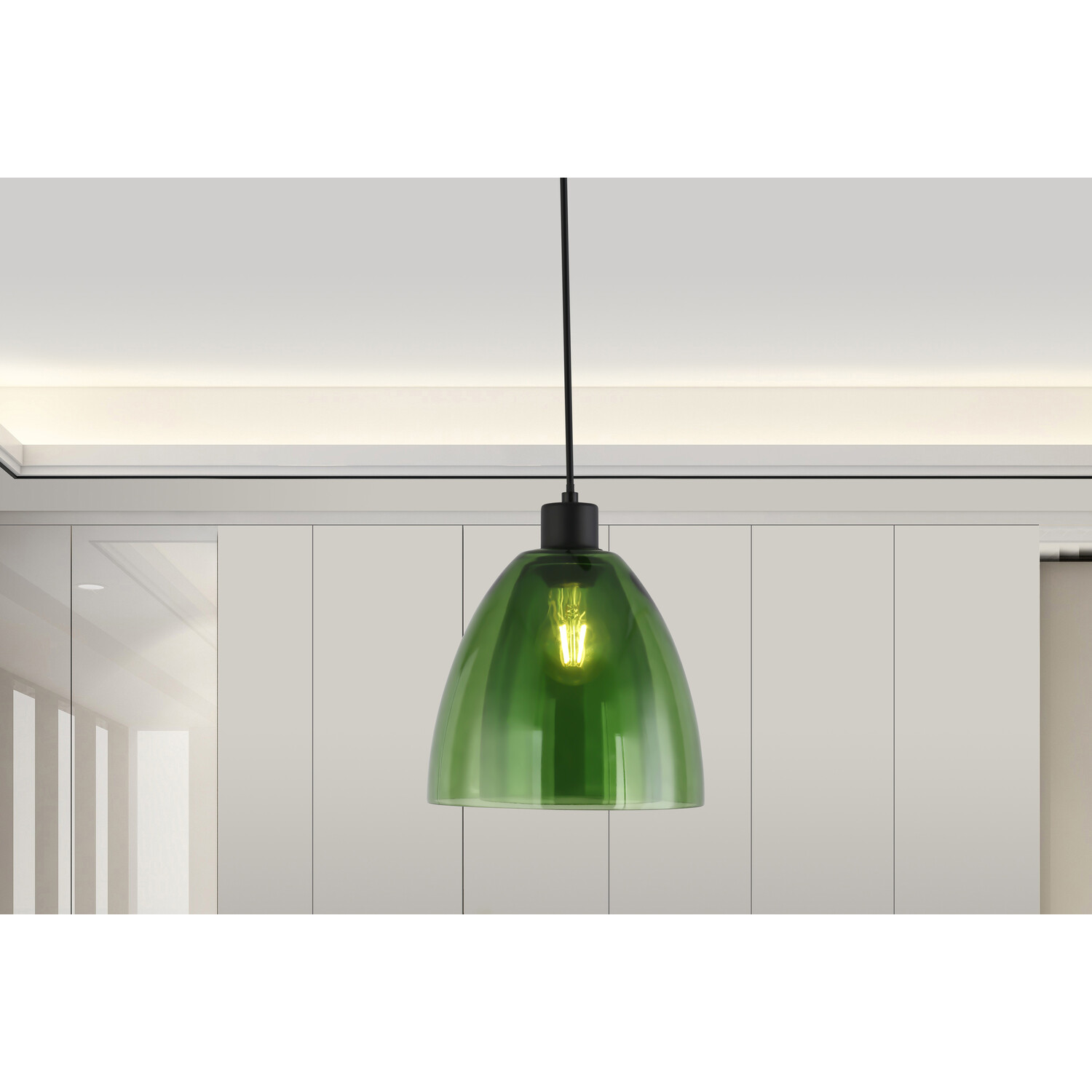 Eden Glass Pendant - Green Image 6