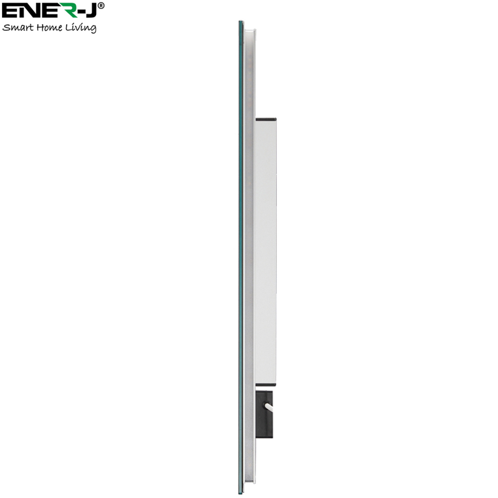 Ener-j Modern Wall Mirror Infrared Heater with CCT and Dimming LED Light 450W IP54 Image 4