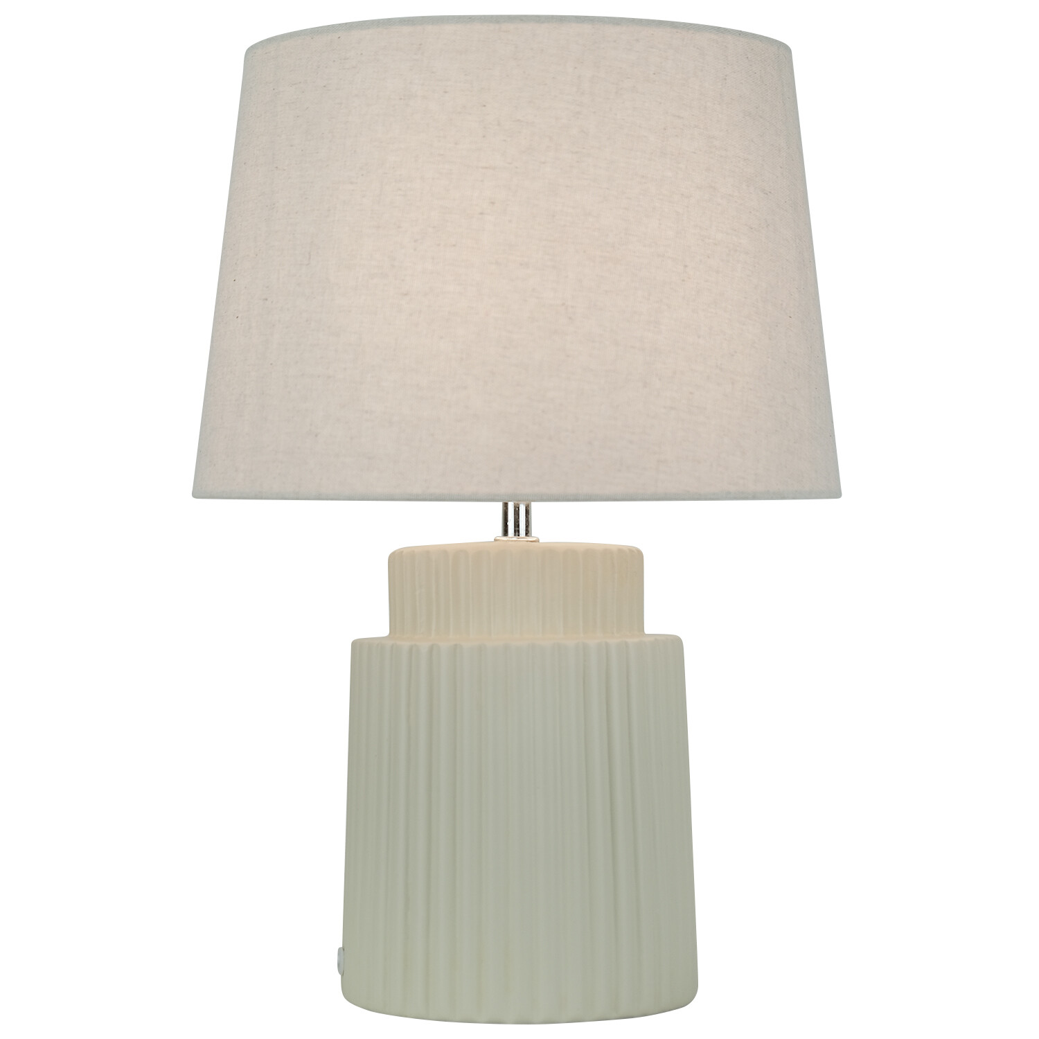 Creole Ceramic Table Lamp - Cream Image 3