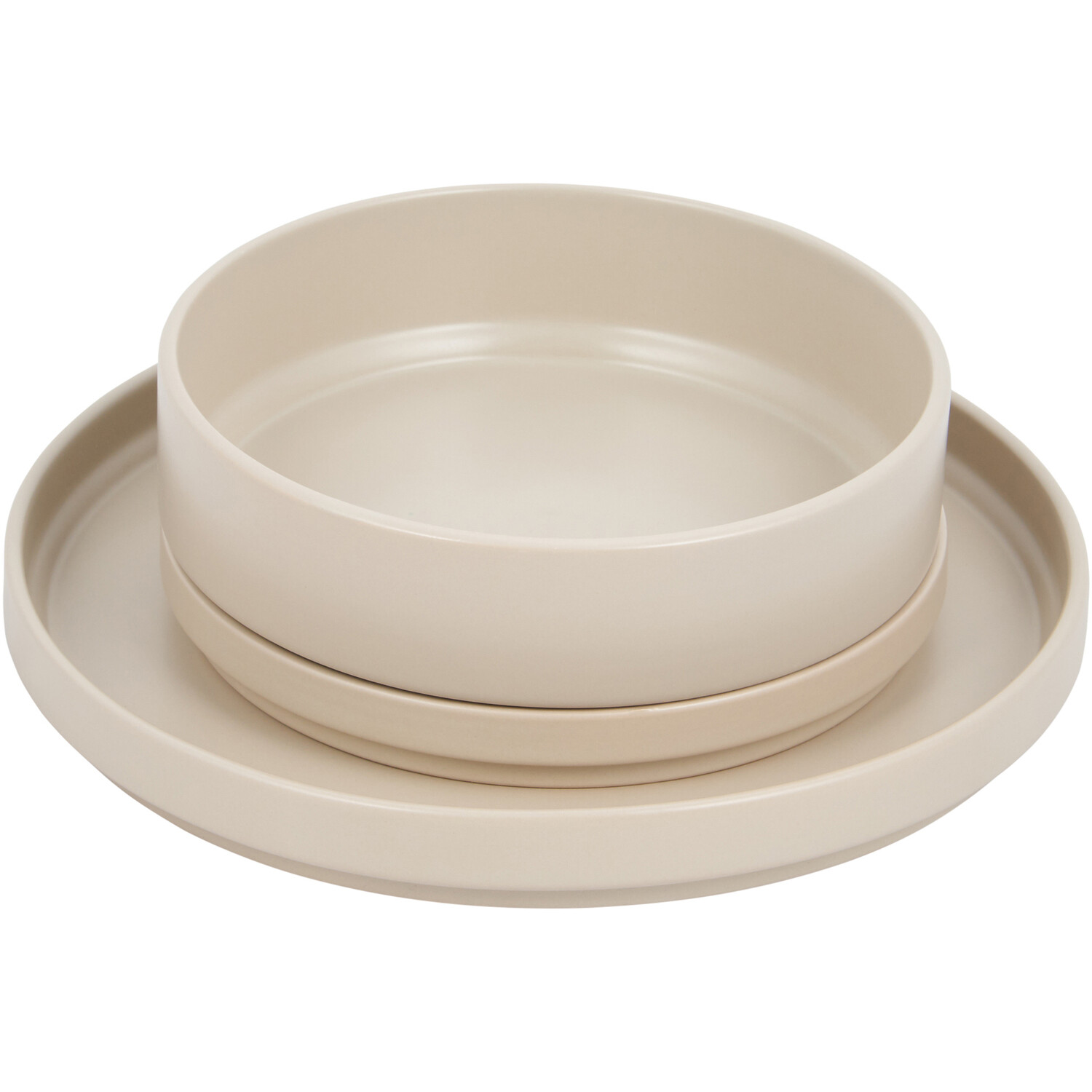 12-Piece Malmo Stacking Dinner Set - Greige Image 4