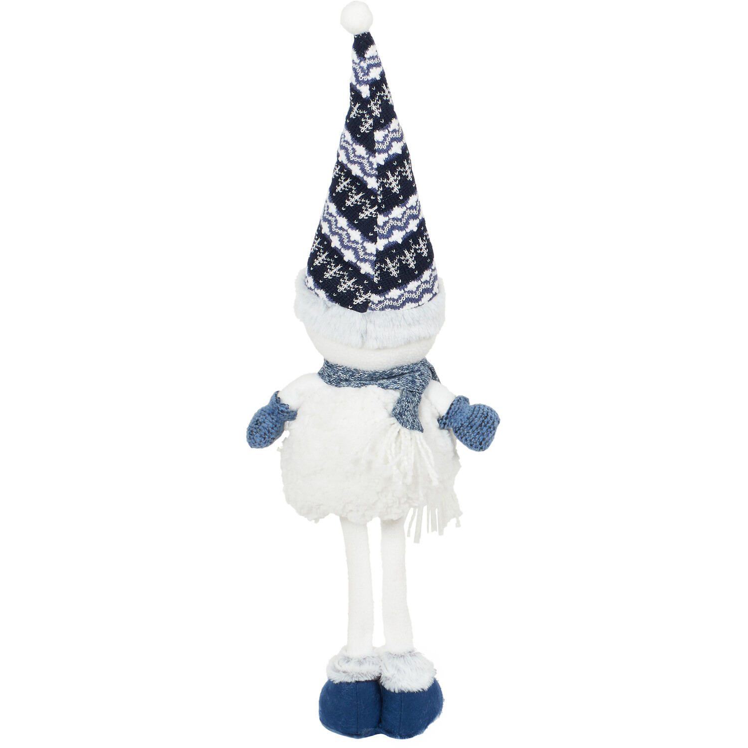 Navy Standing Snowman  - Blue Image 3