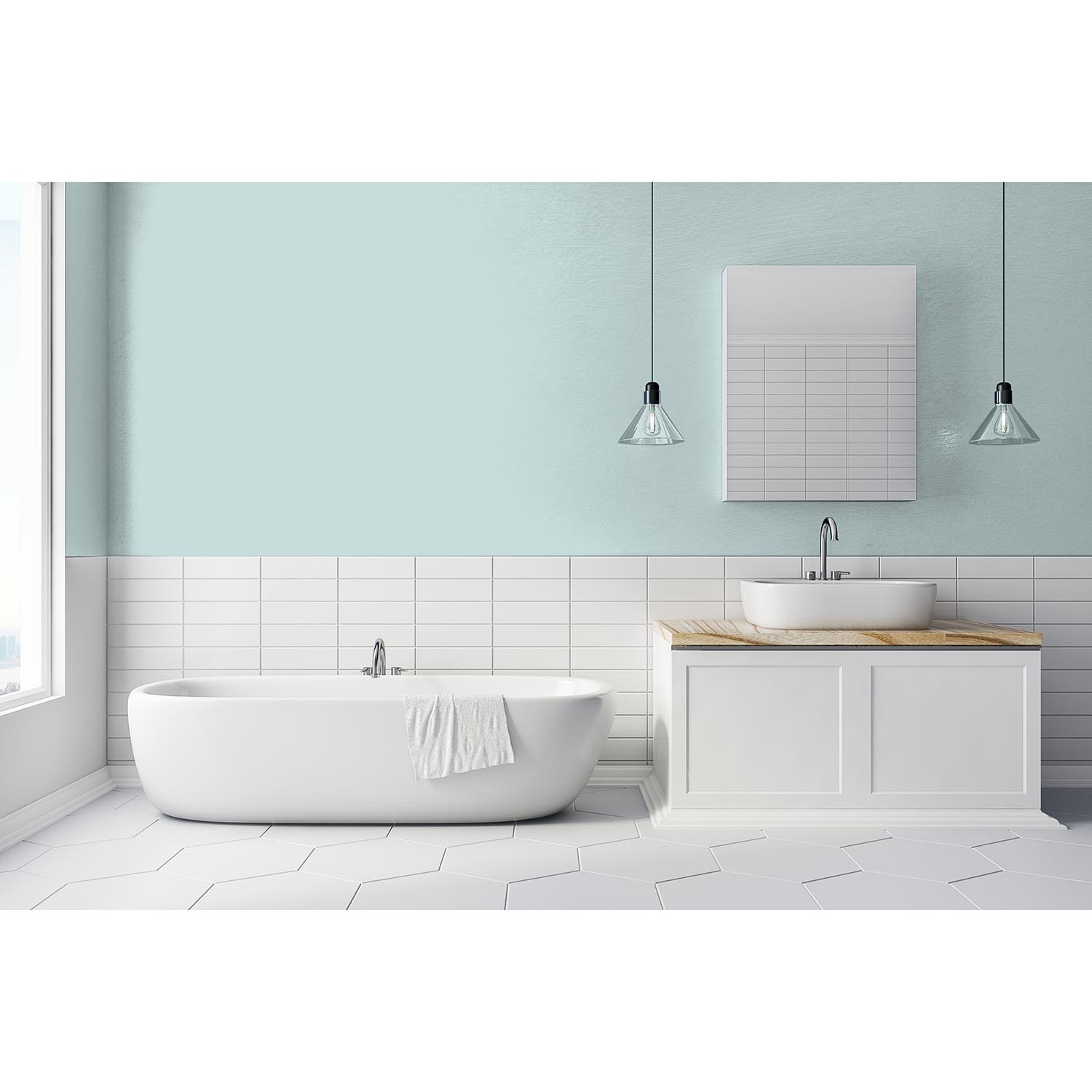 Johnstone's Bathroom Silk Spa Mid Sheen Emulsion Paint 2.5L Image 8