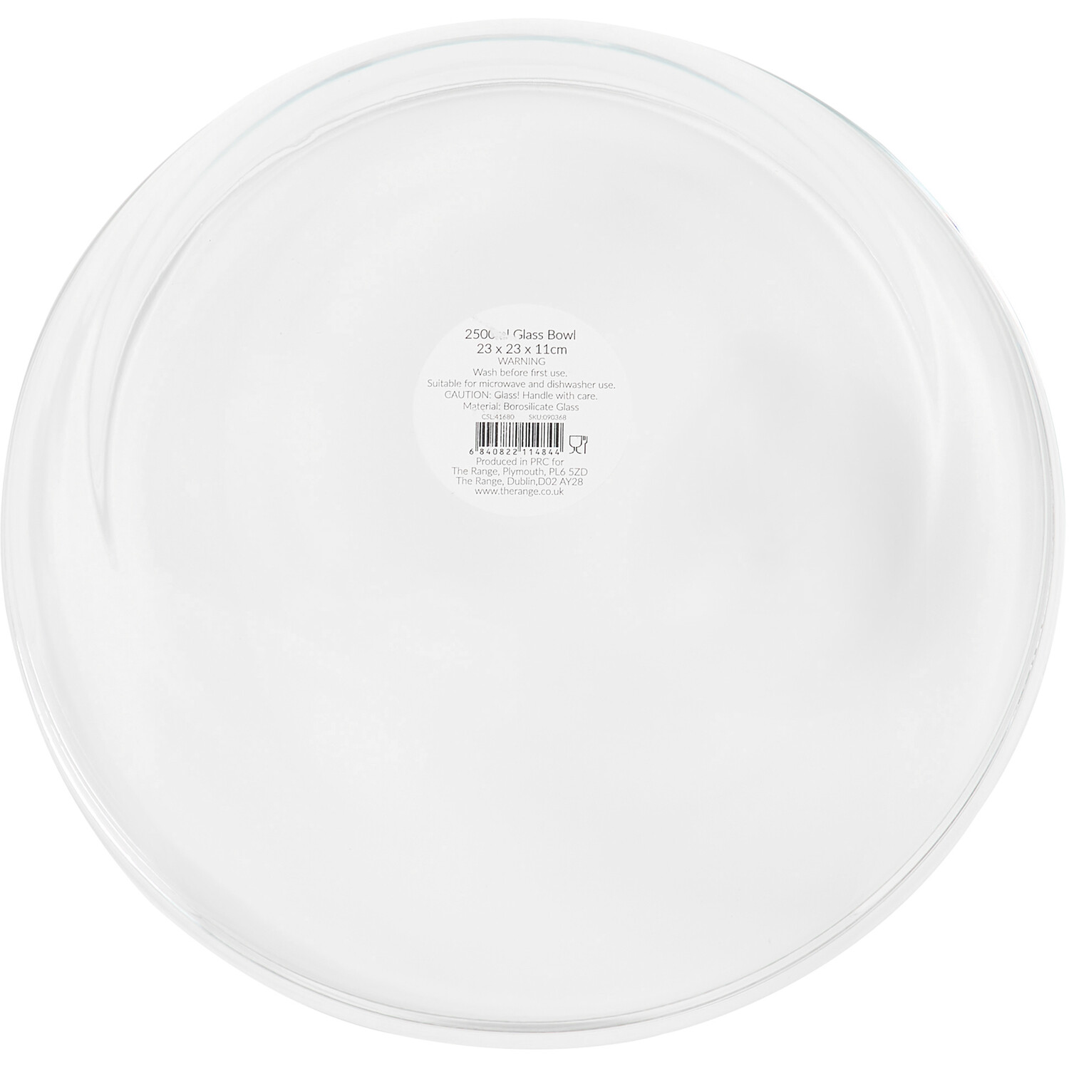 2.5L Glass Bowl - Clear Image 3