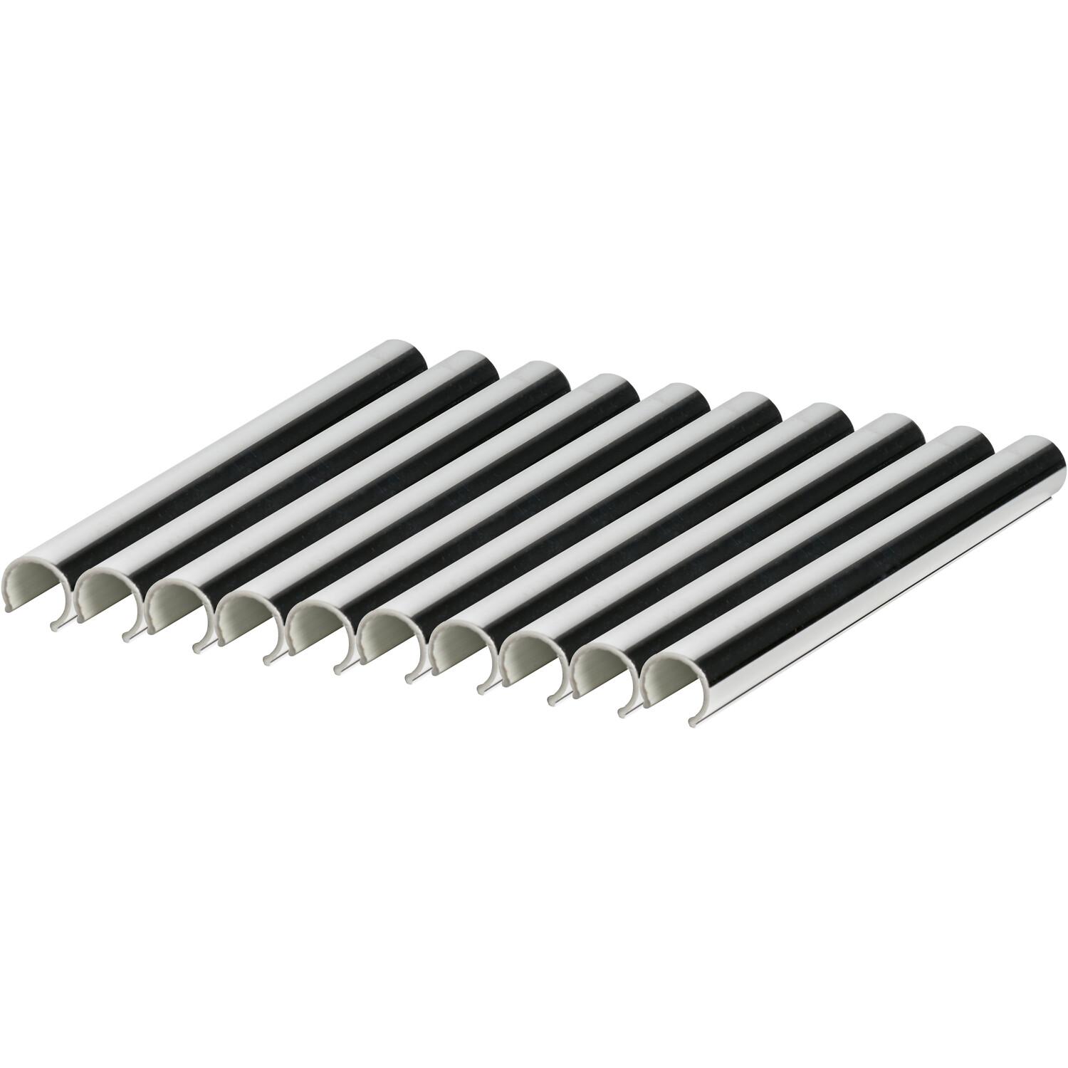 Pack of 10 Pipe Covers - Chrome Image 2