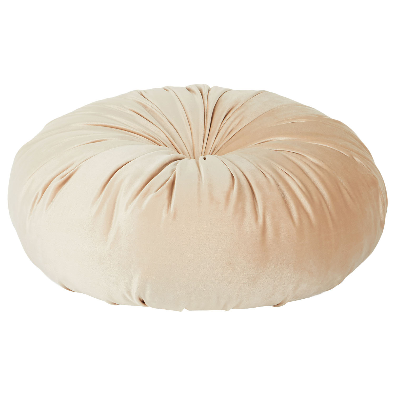 Round Velvet Cushion - Mink Image 3