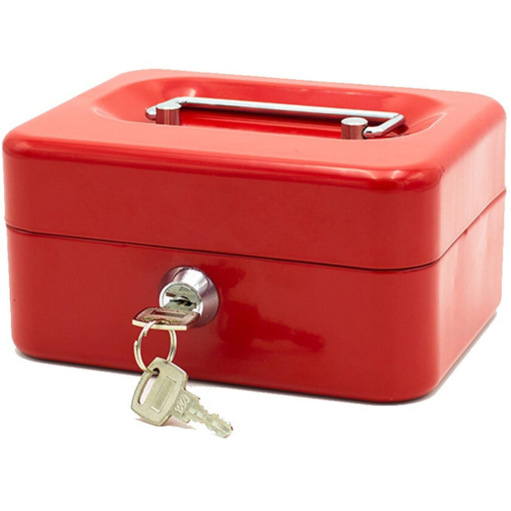 Cash Tin With Lock Keys - Small Image 2