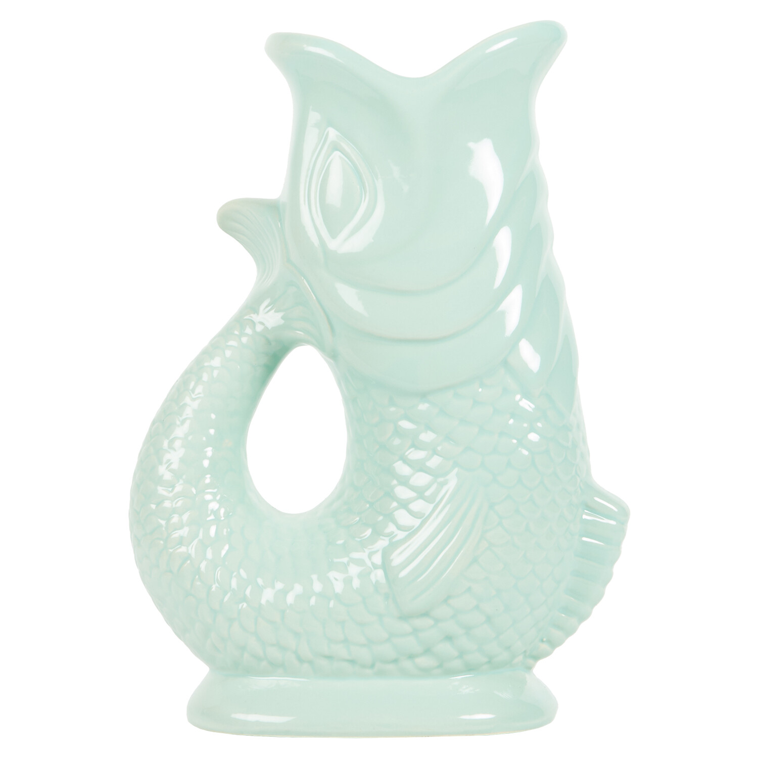 Sage Ceramic Koi Fish Jug - Sage Image 2