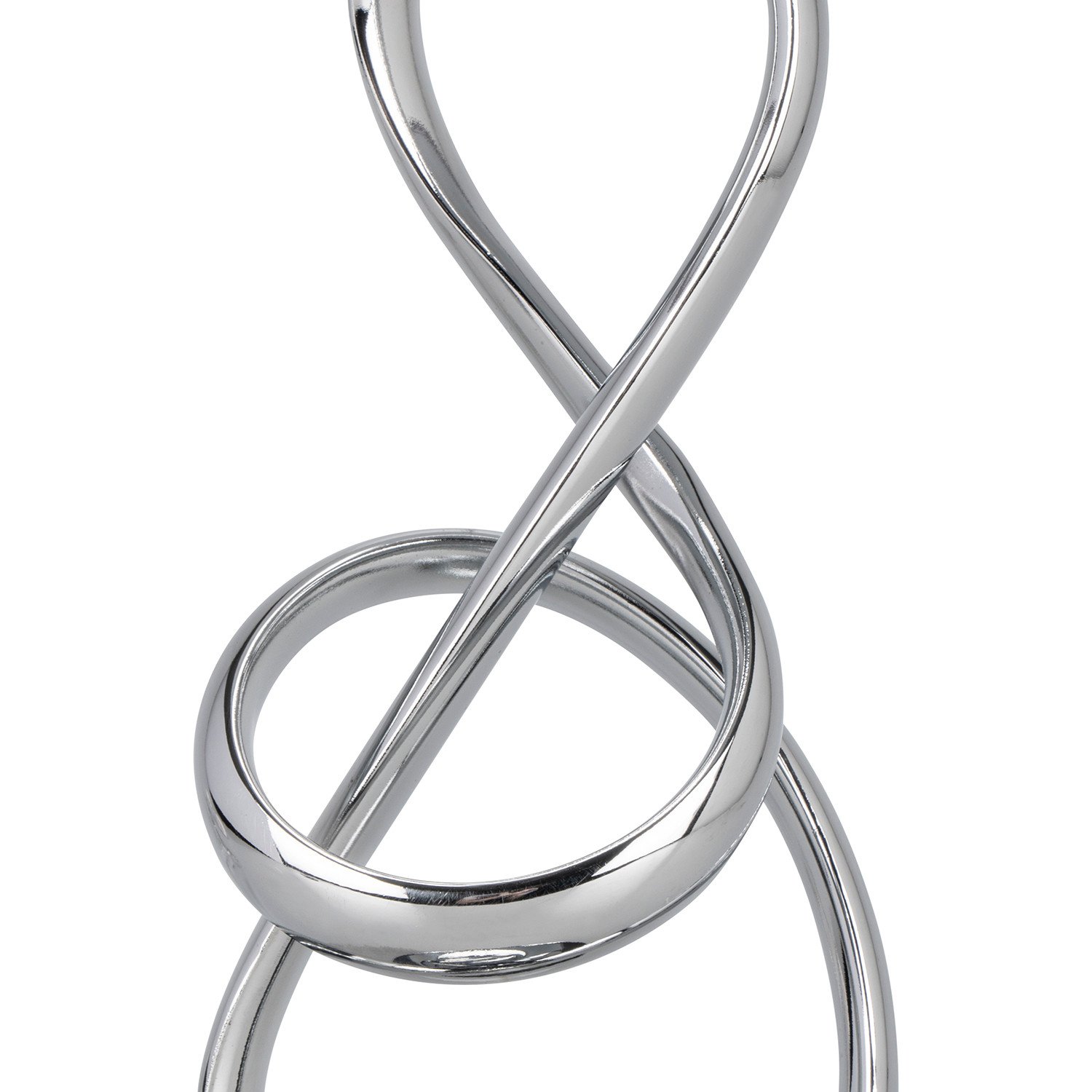 Silver Sculpture Modern Ornate Table Lamp Image 4