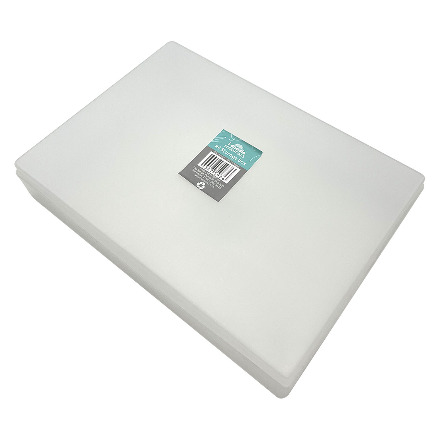 i-doodle A4 Clear Box File Image 3