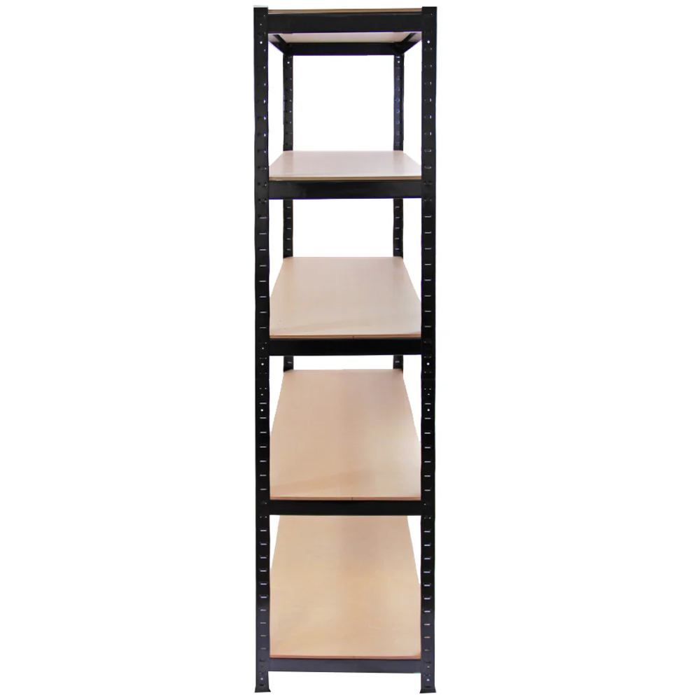Monster Racking T-Rax Warehouse and Garage Black Metal Shelving 90cm 10 Pack Image 4