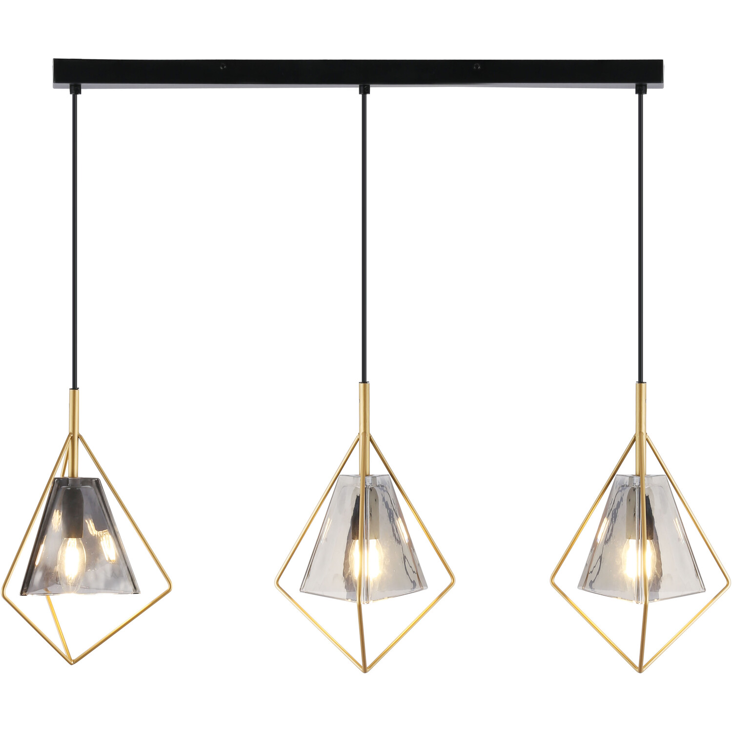 Parker Ceiling Fitting Black and Gold Image 5