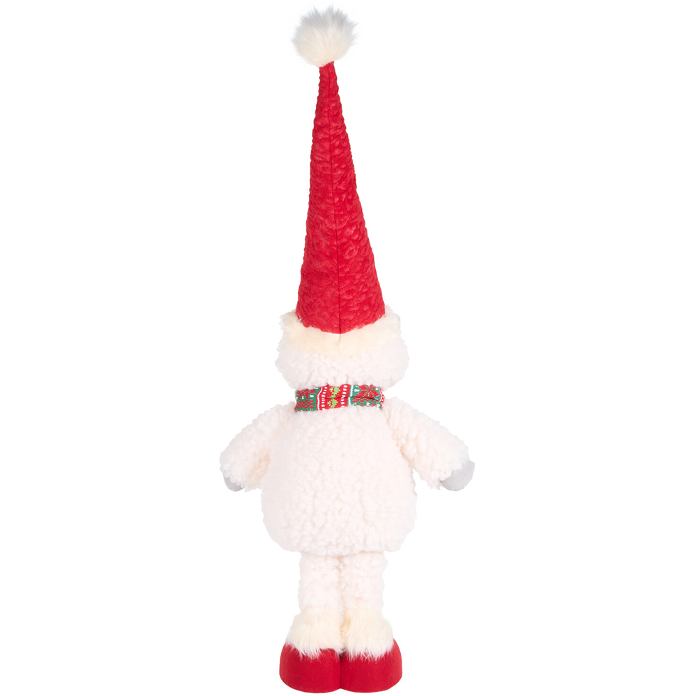 Extendable Christmas Yeti 115cmRed and White Image 3
