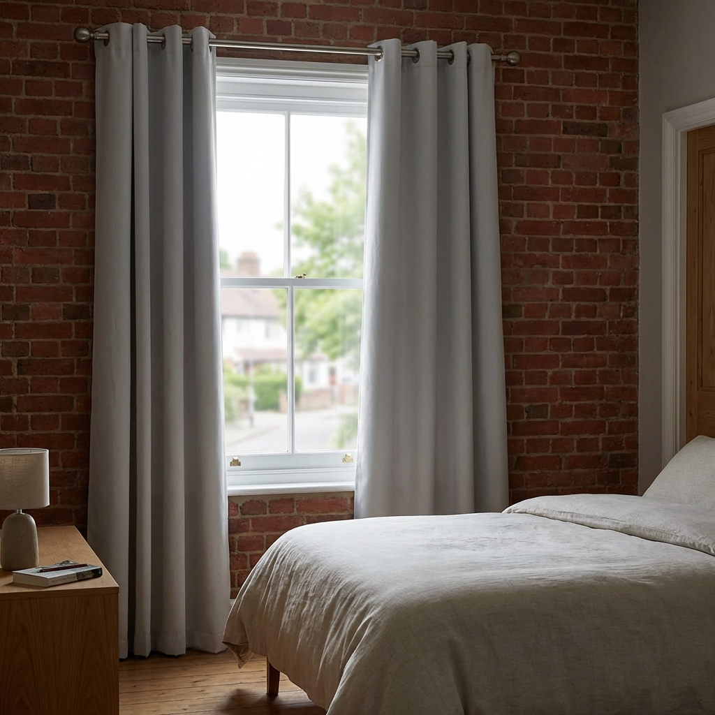 My Home Blackout Lining Eyelet Curtains 229 x 224cm Image 5