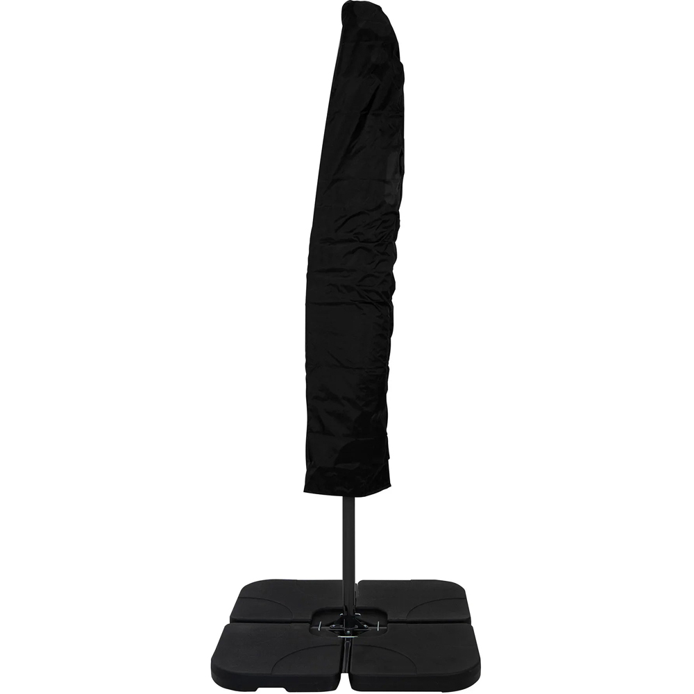 MonsterShop Grey Cantilever Parasol with Square Base 3m Image 4