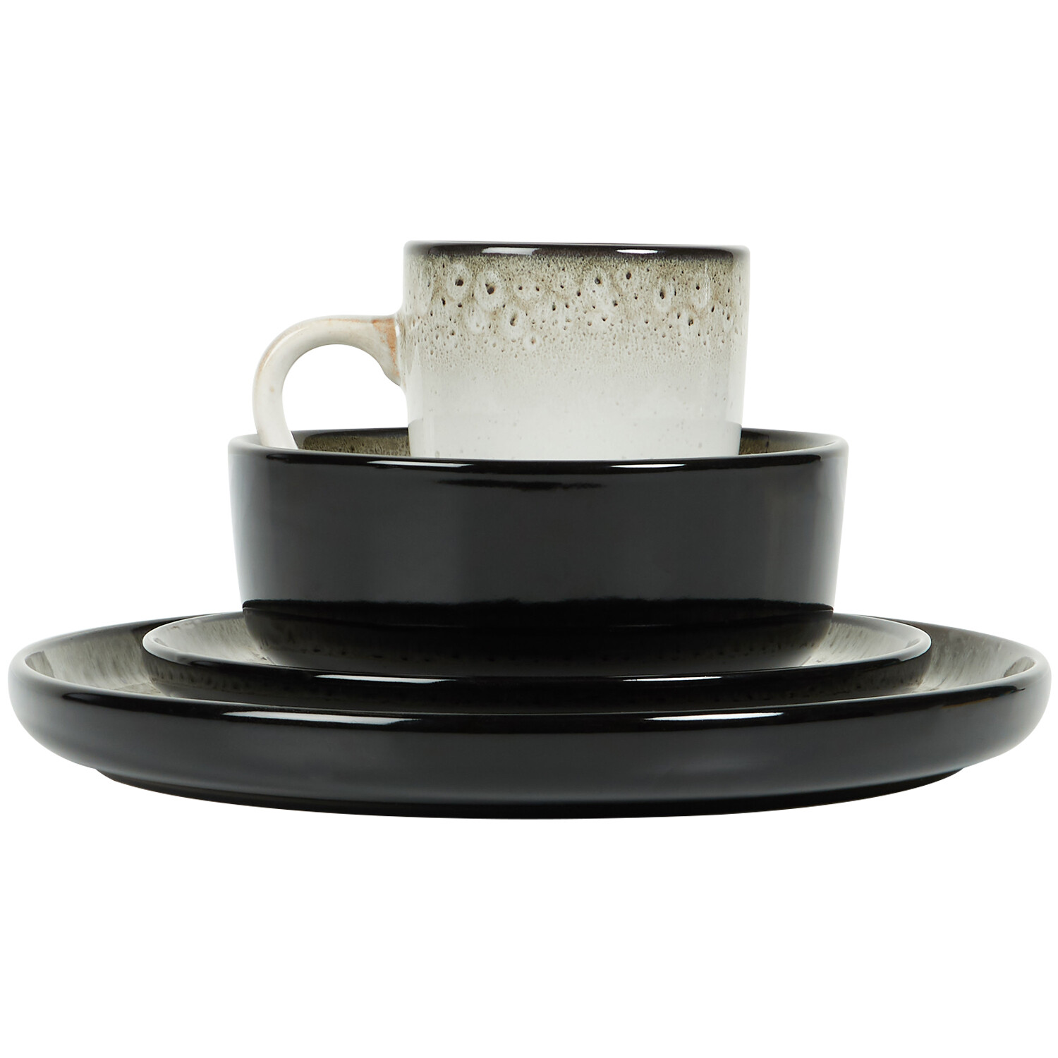 12 Piece Kyanite Dinner Set	 - Black and White Image 5