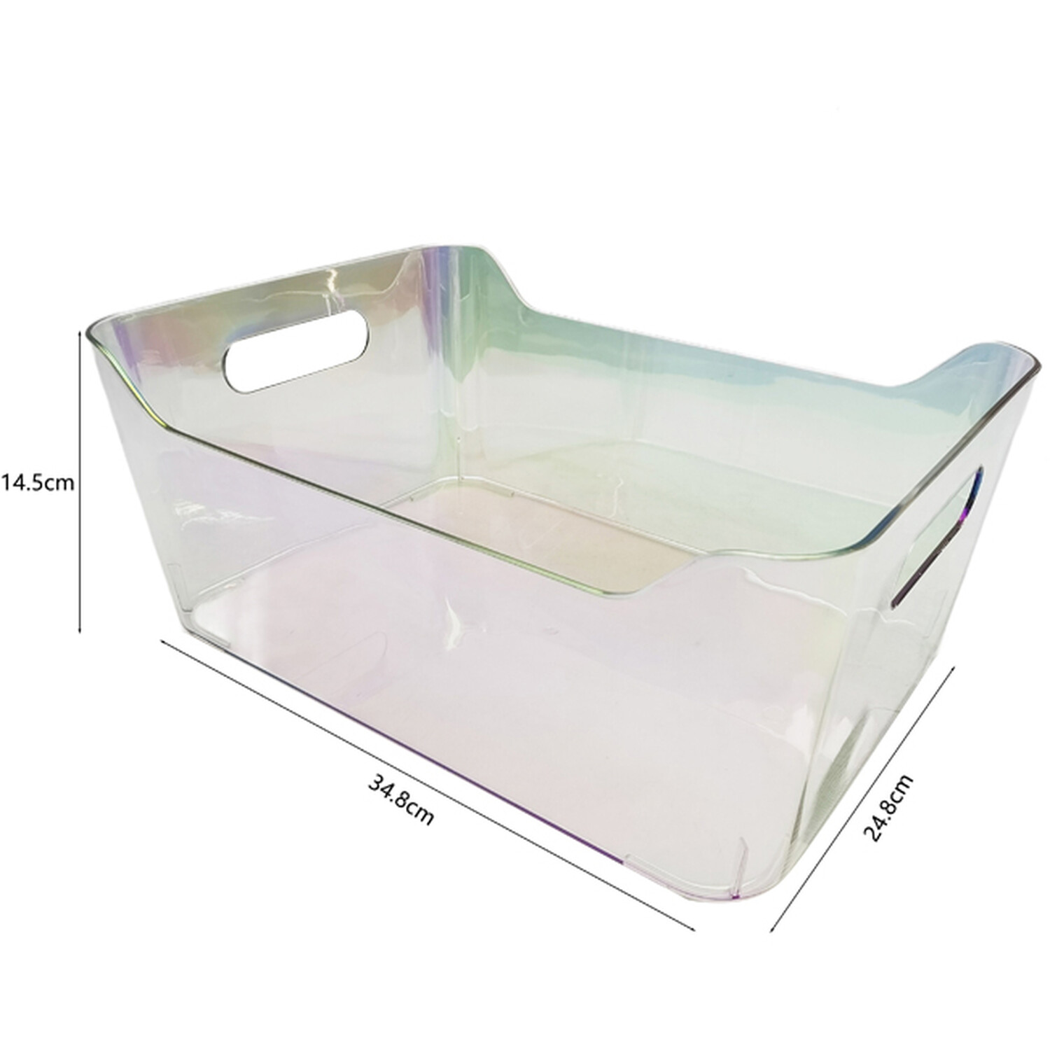 Holographic Storage Basket Clear Image 4
