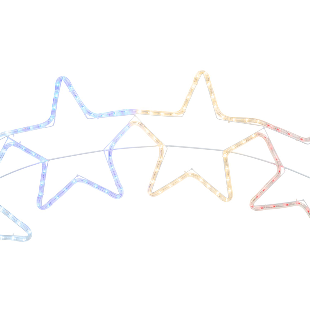 Multicolour Stars Rope Light - Multicolour Image 4