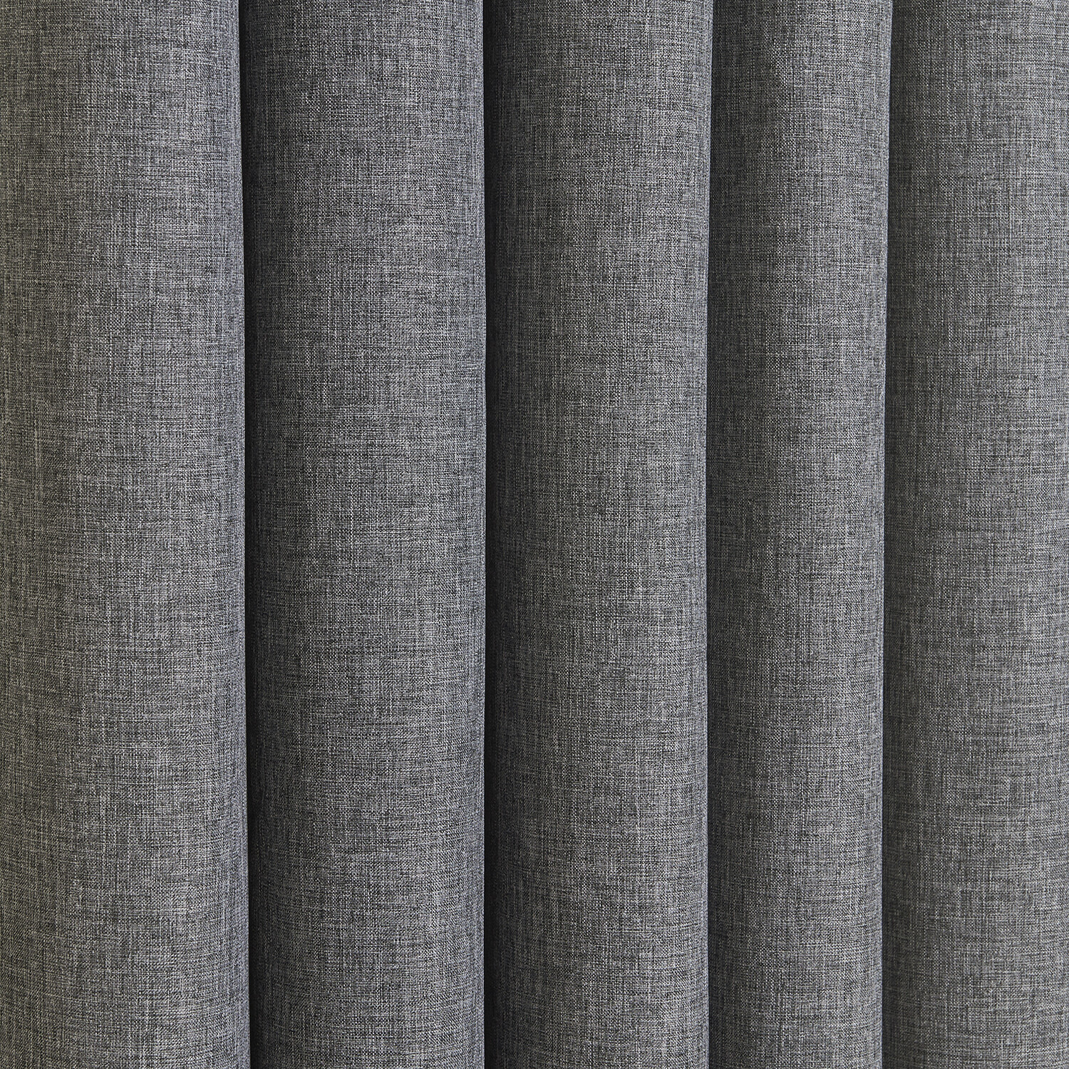 My Home Taylor Charcoal Blackout Eyelet Curtains 137 x 168cm Image 2