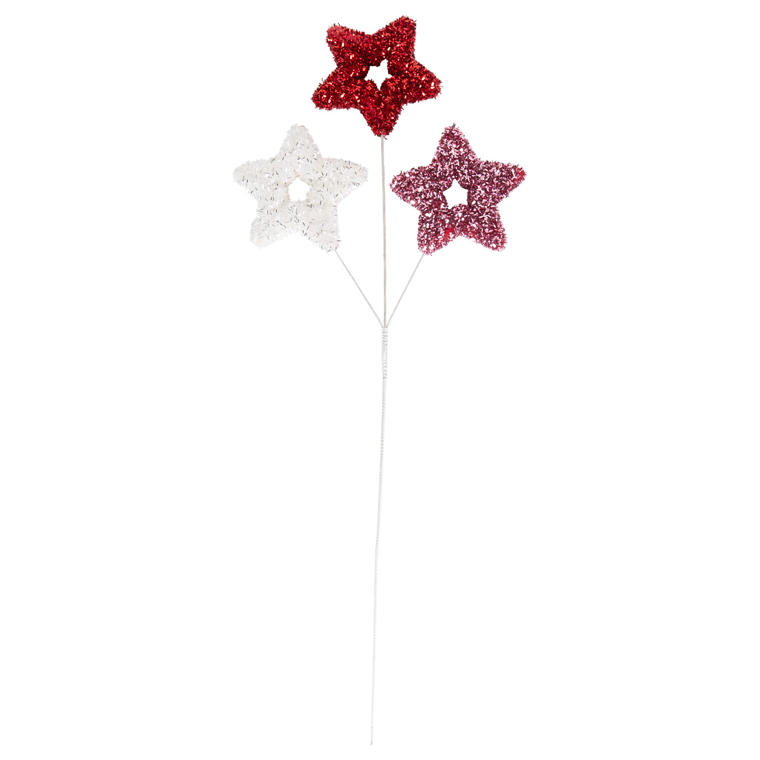 3 Colour Star Pick Red and White Image 3