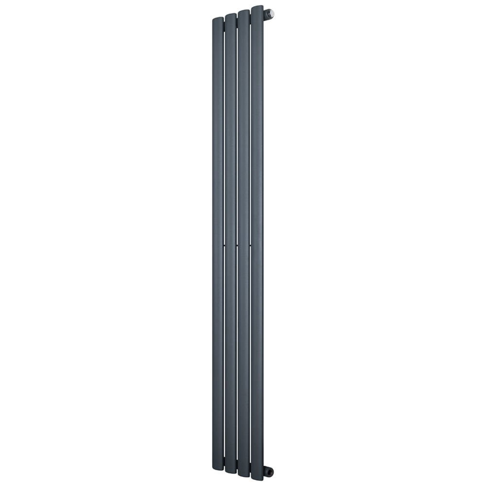 MonsterShop 1919 BTU Anthracite Grey Oval Single Column Radiator 1600 x 240mm Image 3