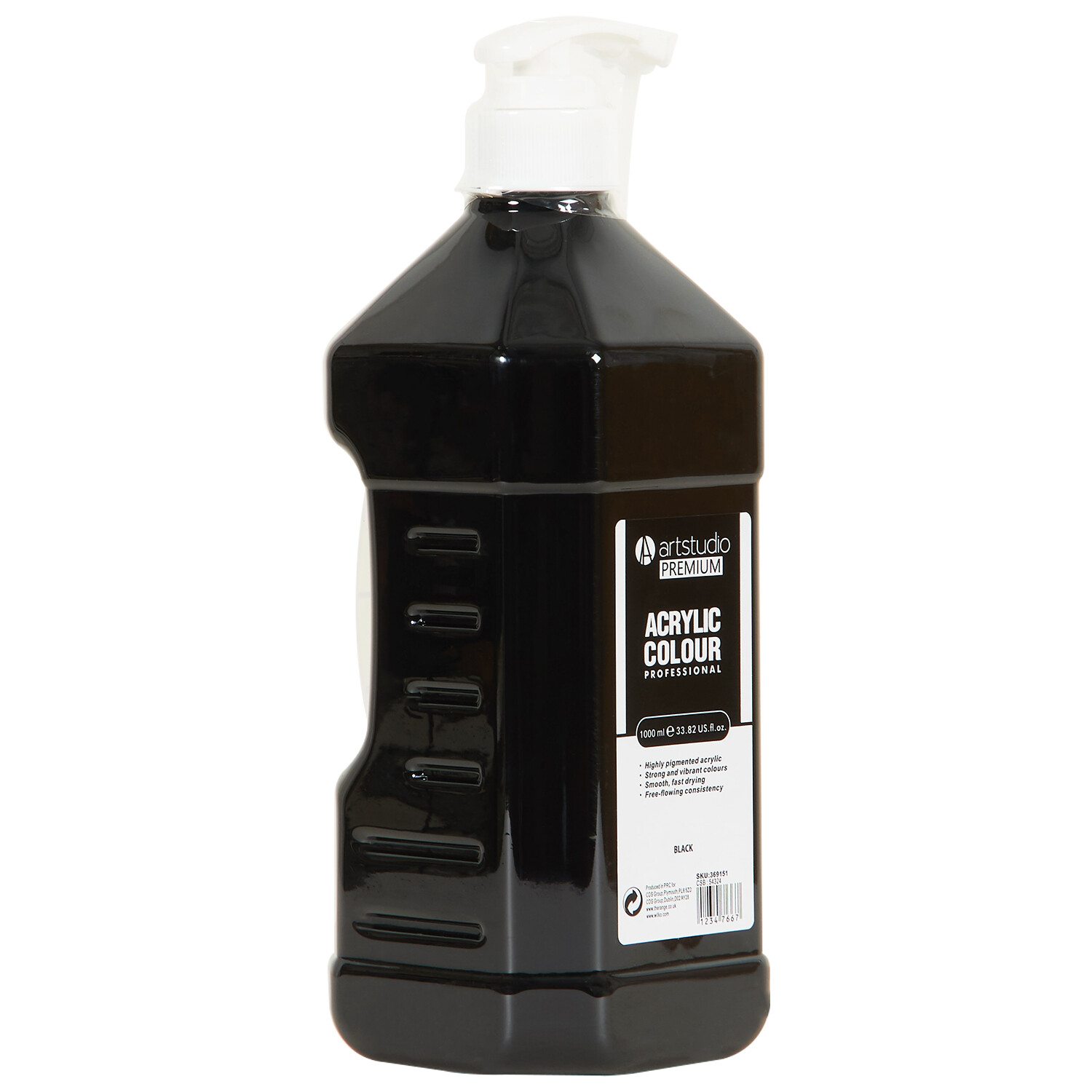 Art Studio Premium Paint 1L - Black Image 2