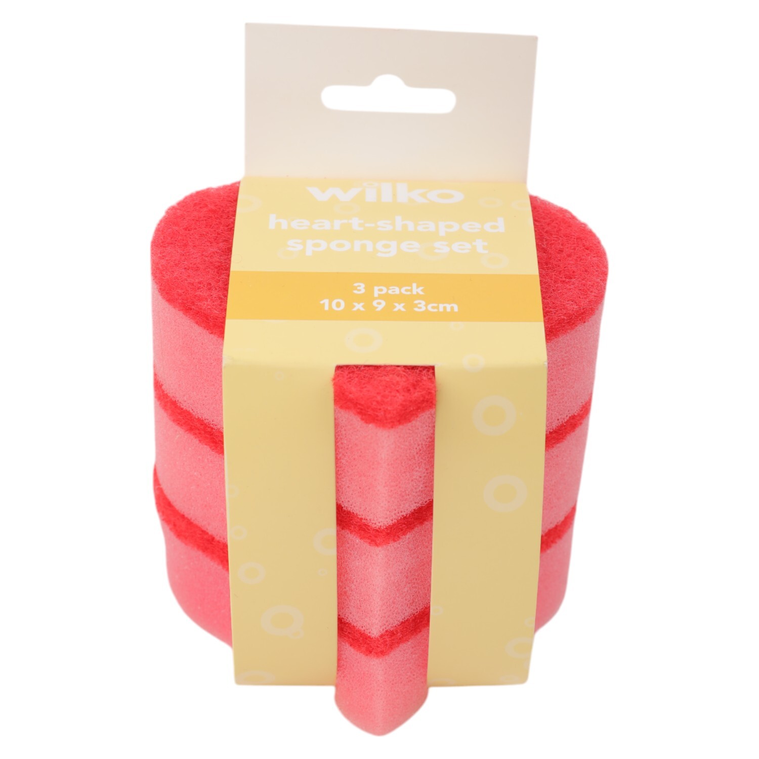 Wilko Heart Shaped Sponge Set Image 4