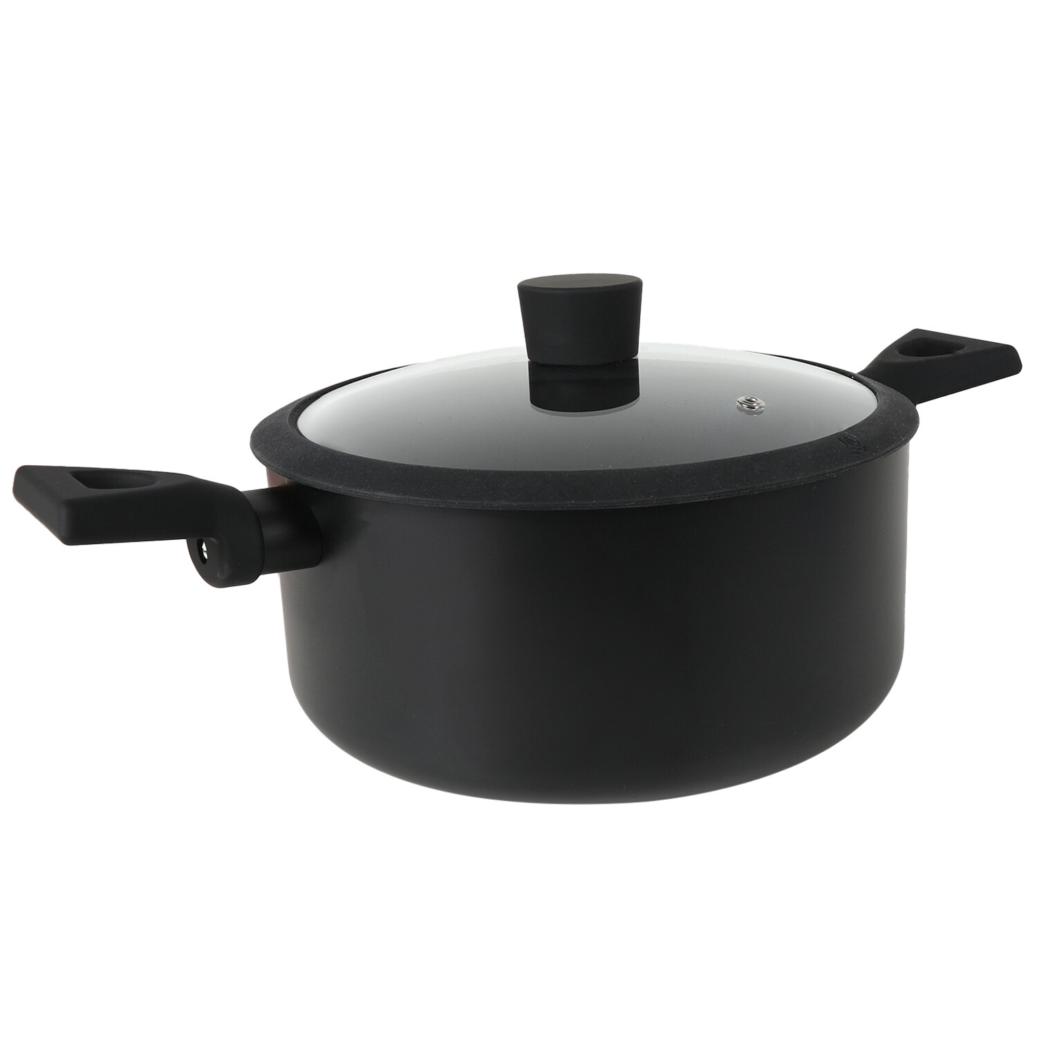 Soft Touch Non Stick Saucepan Set - Black / 18cm Saucepan Image 8