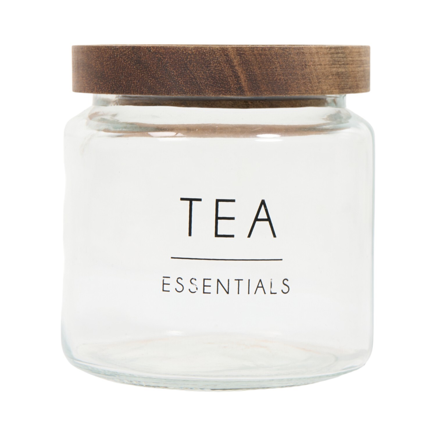 Set of 3 Glass Tea Coffee and Sugar Canisters Clear Image 2