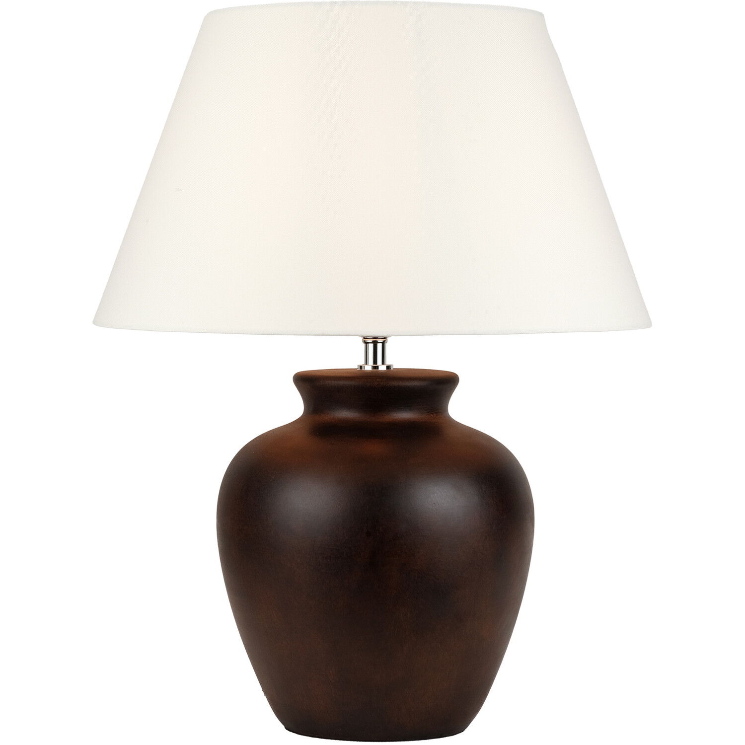 Elmsley Table Lamp - Brown and White Image 4